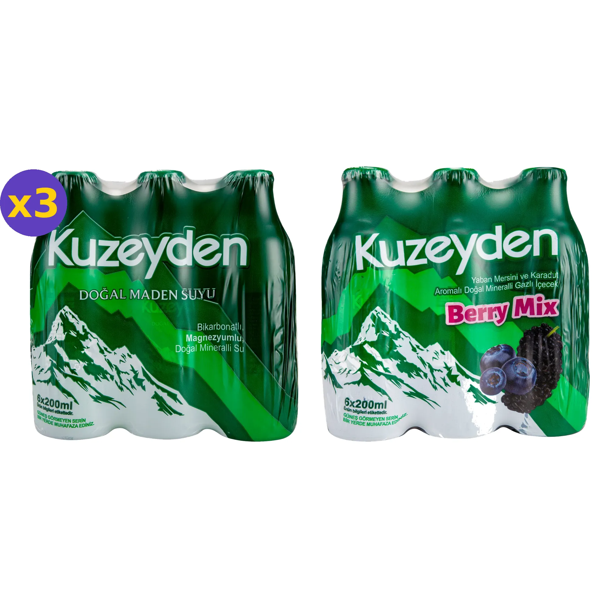 Kuzeyden Doğal Maden Suyu & Berry Mix