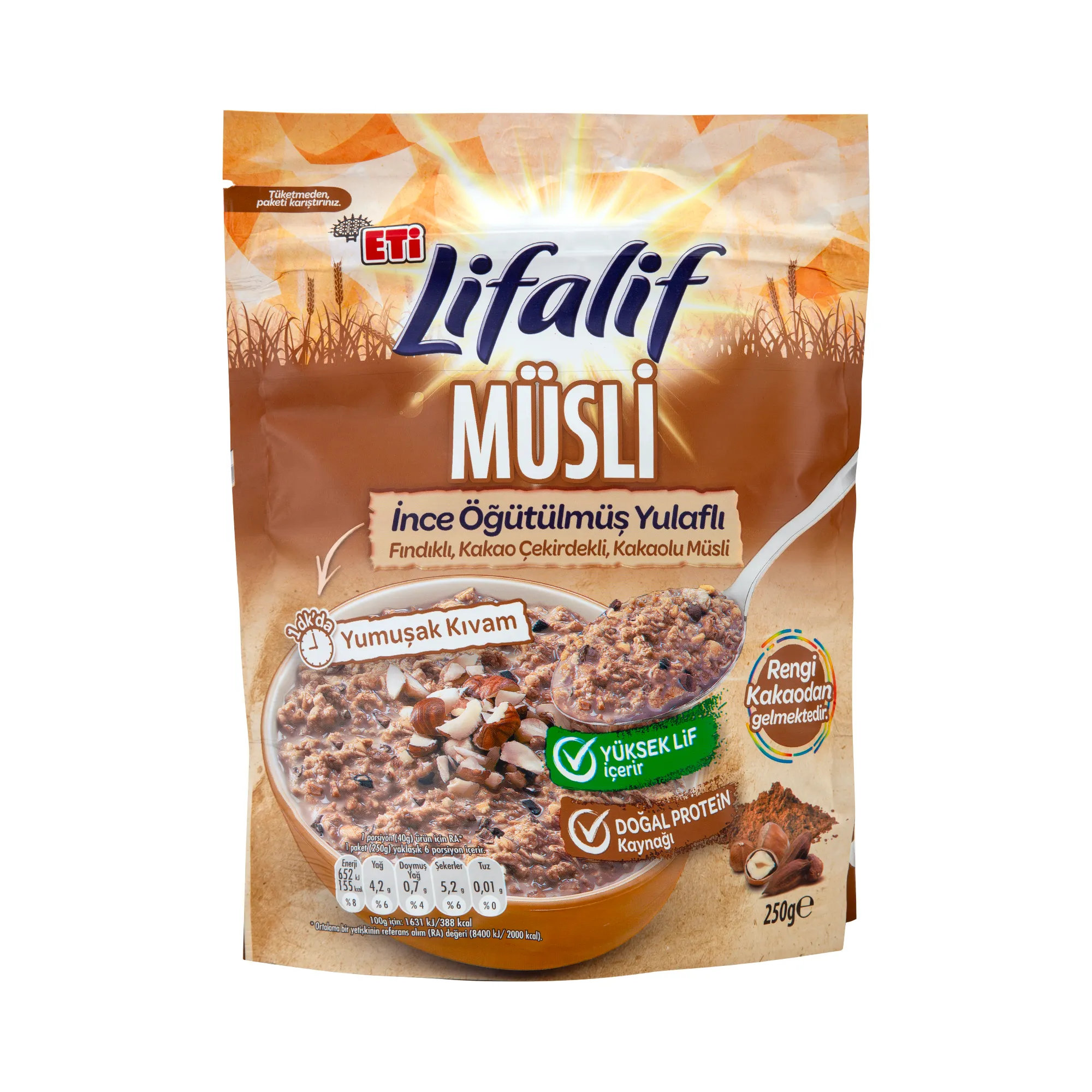 Eti Lifalif İnce Öğütülmüş Kakaolu Müsli