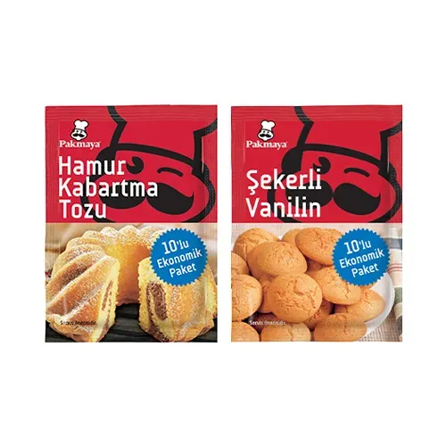 Pakmaya Şekerli Vanilin &  Hamur Kabartma Tozu