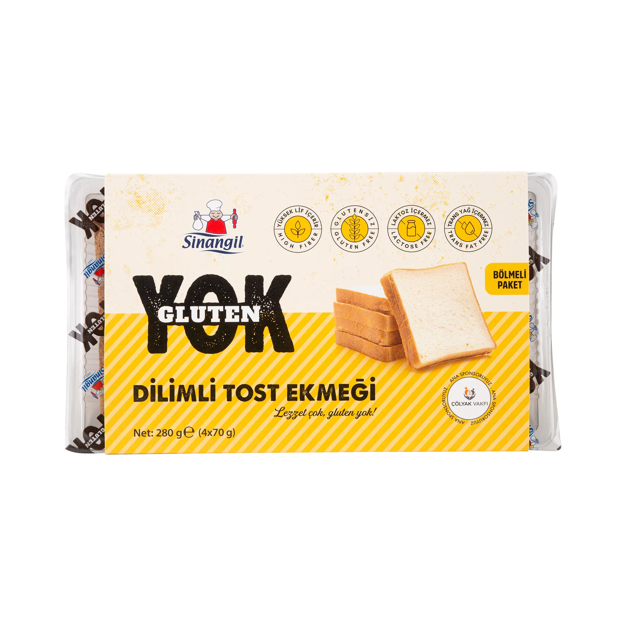 Sinangil Gluten Yok Dilimli Tost Ekmek