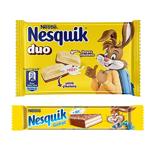 Nesquik Gofret ve Duo Tablet Paketi