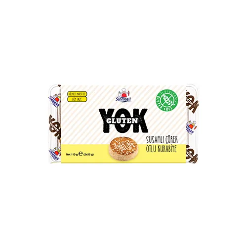 Sinangil Gluten Yok Susamlı Çörek Otlu Kurabiye