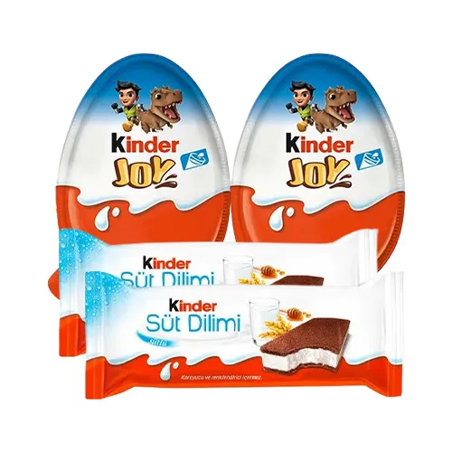 Kinder Joy Erkek Çocuklarına Özel & Kinder Süt Dilimi