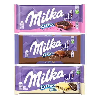 Milka Oreo Üçlü Tablet Çikolata Paketi