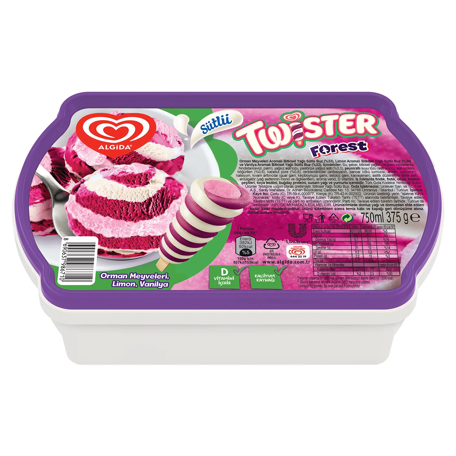 Algida Twister Forest Kutu Dondurma