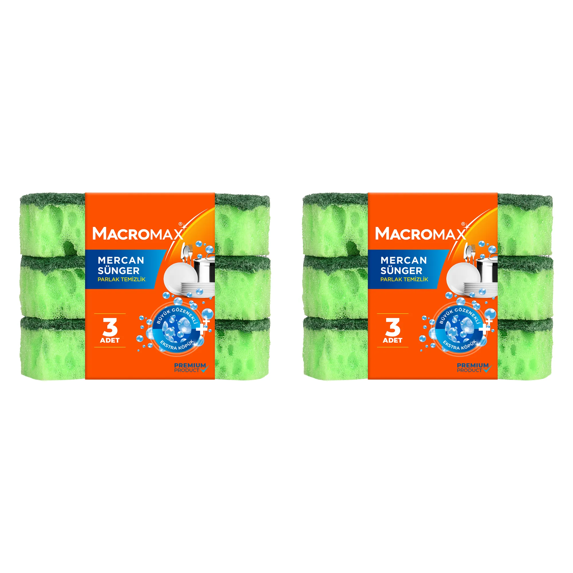 Macromax Mercan Bulaşık Süngeri