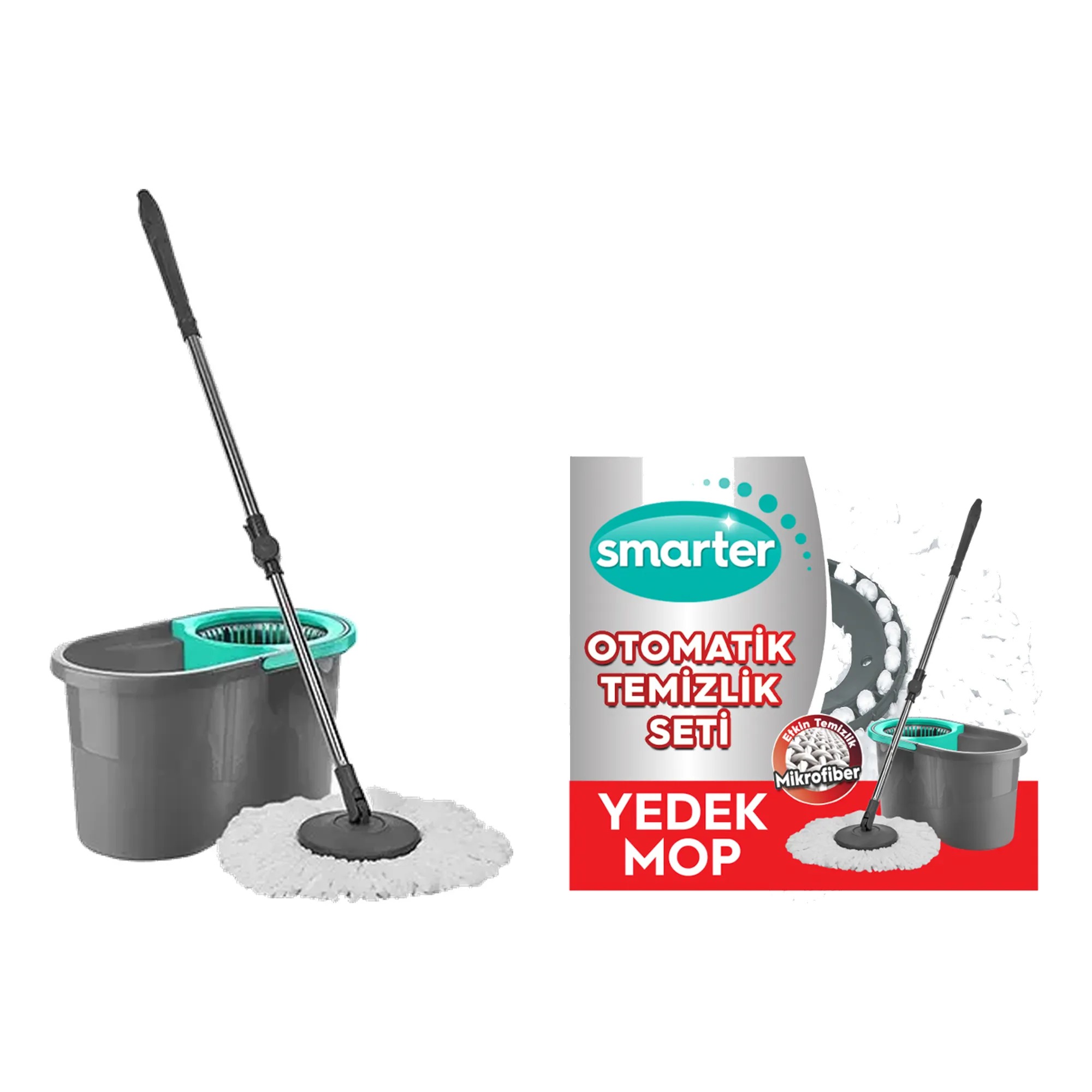 Smarter Otomatik Temizlik Seti Ve Yedek Mop