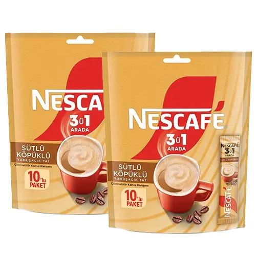 Nescafé 3ü1 Arada Sütlü Köpüklü Çözünebilir Kahve