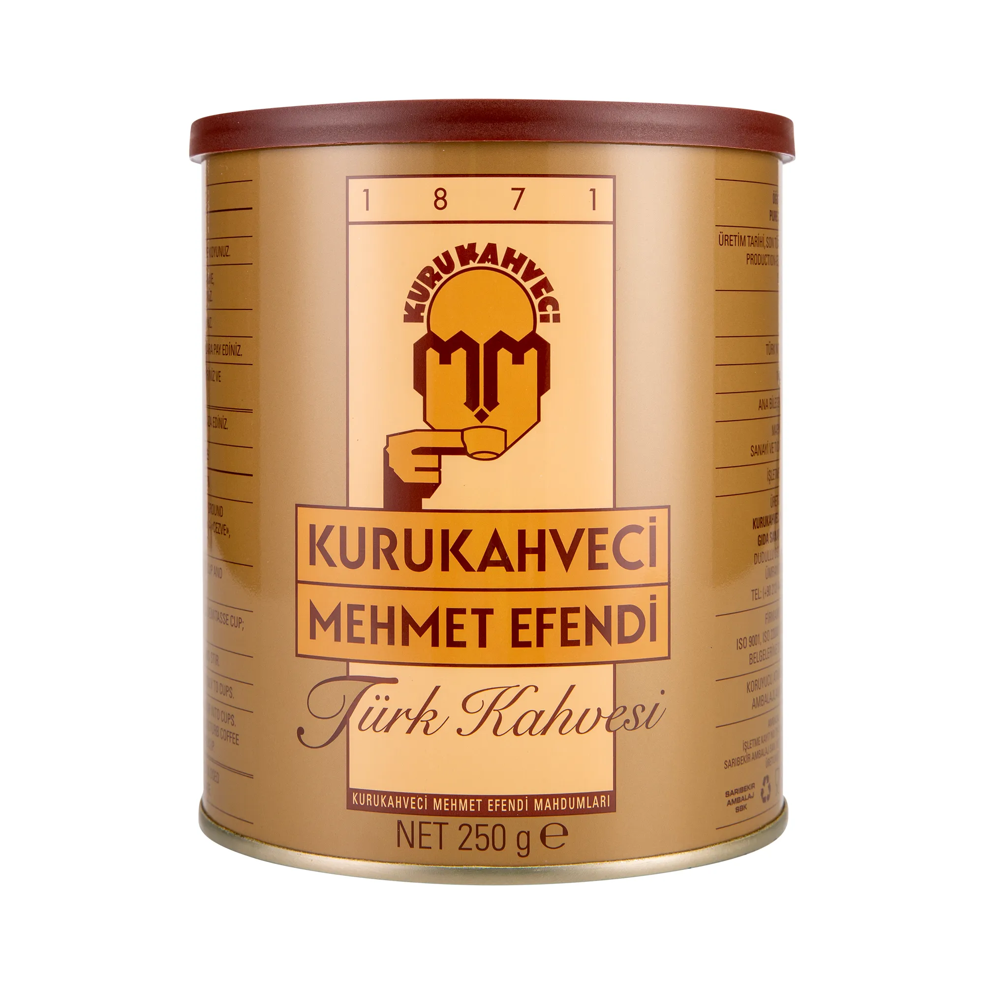 Kurukahveci Mehmet Efendi Türk Kahvesi Teneke Ambalaj