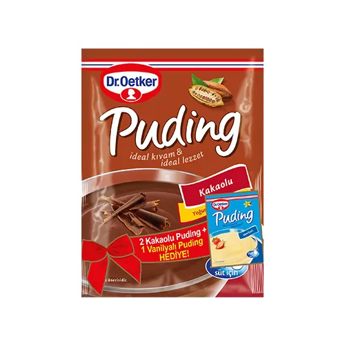 Dr. Oetker 2 Kakaolu Puding +1 Vanilyalı Puding