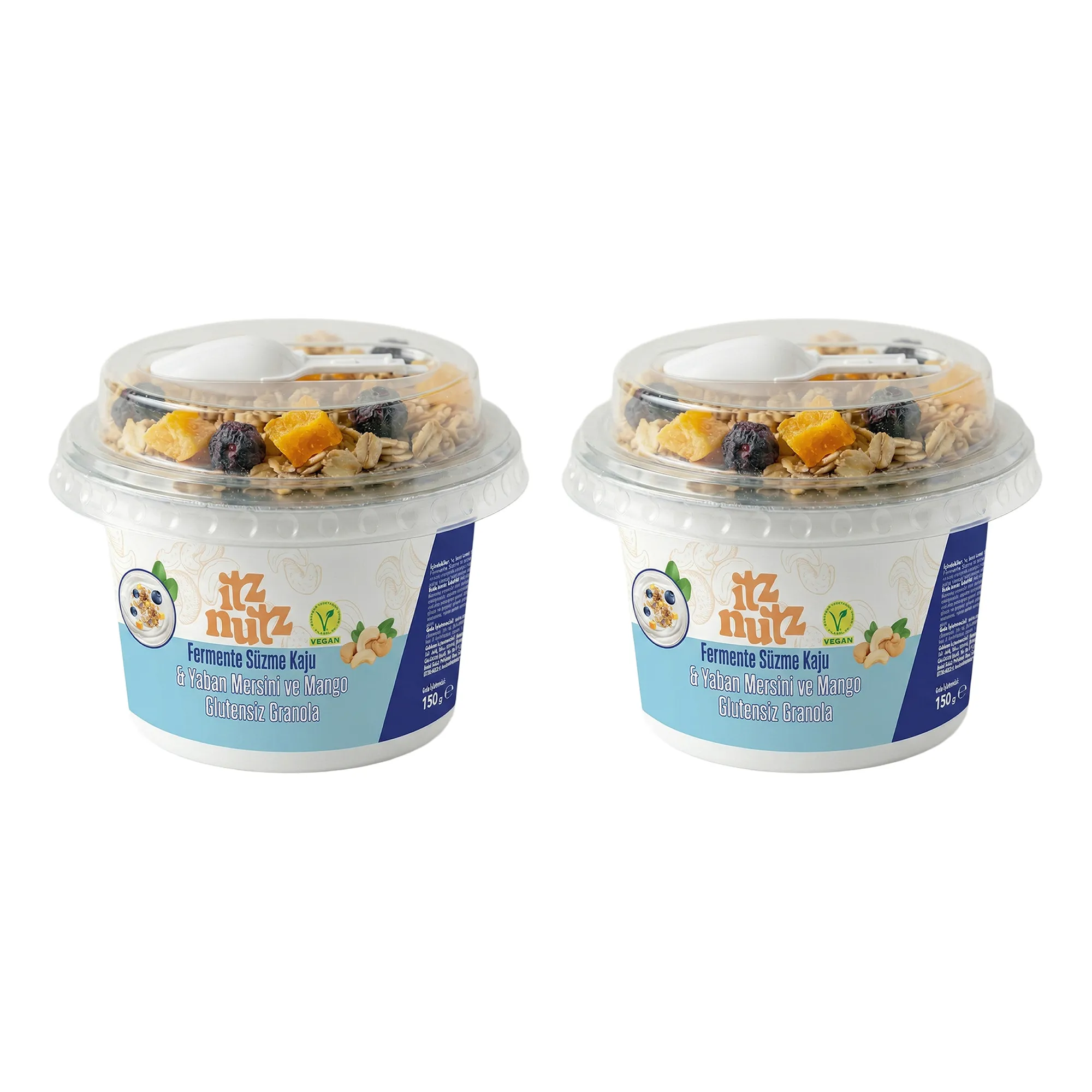 Itz Nutz Fermente Süzme Kaju Yaban Mersini Mango Granola