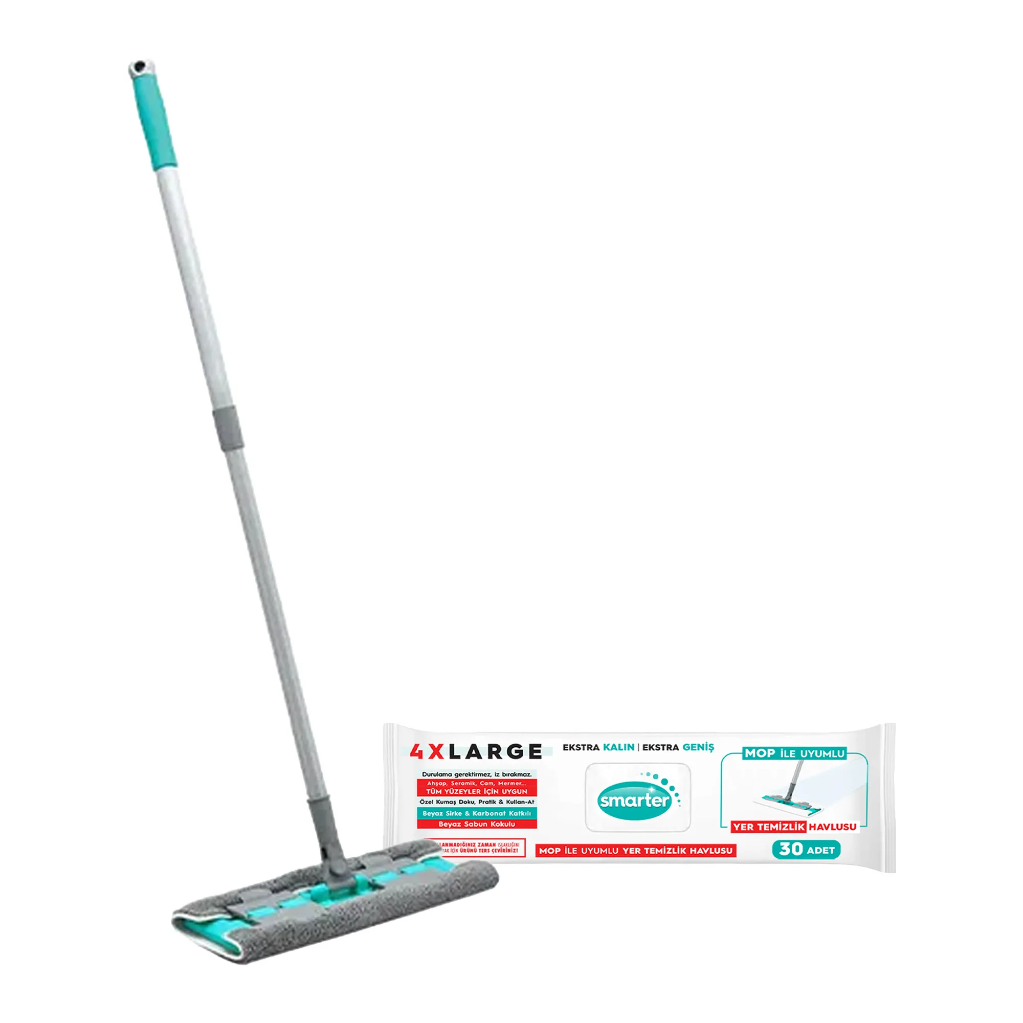 Smarter Magic Mop Temizlik Sistemi & 4XL Yer Havlusu