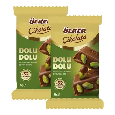 Ülker Çikolata Dolu Dolu %32 Antep Fıstıklı
