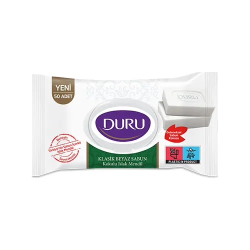 Duru Beyaz Sabun Kokulu Islak Mendil 