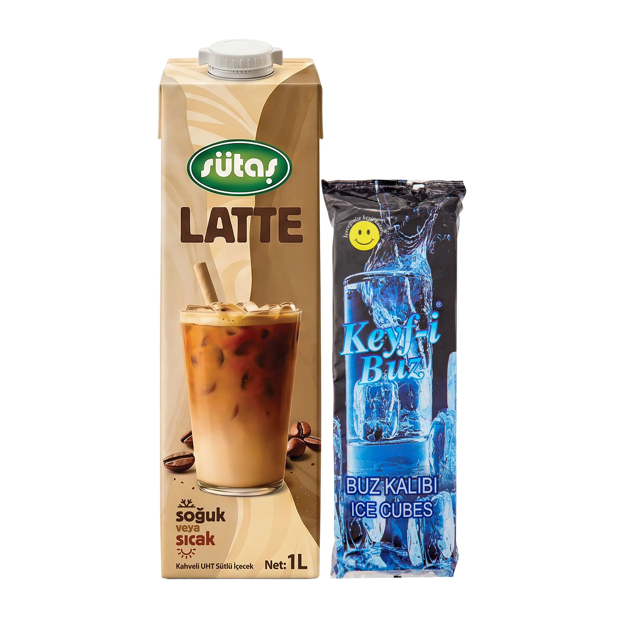 Sütaş Latte & Keyf-i Buz Hazır Buz Küpü