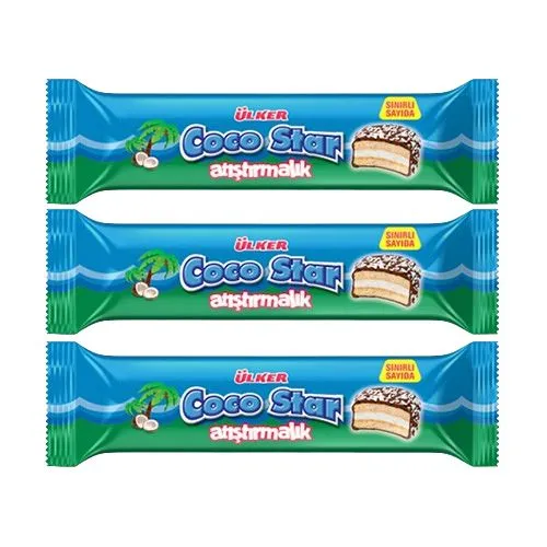 Ülker Coco Star Atıştırmalık Marshmallowlu Bisküvi