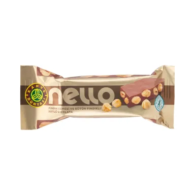 Nello Fındık Ezmesi ve Bütün Fındıklı Sütlü Çikolata