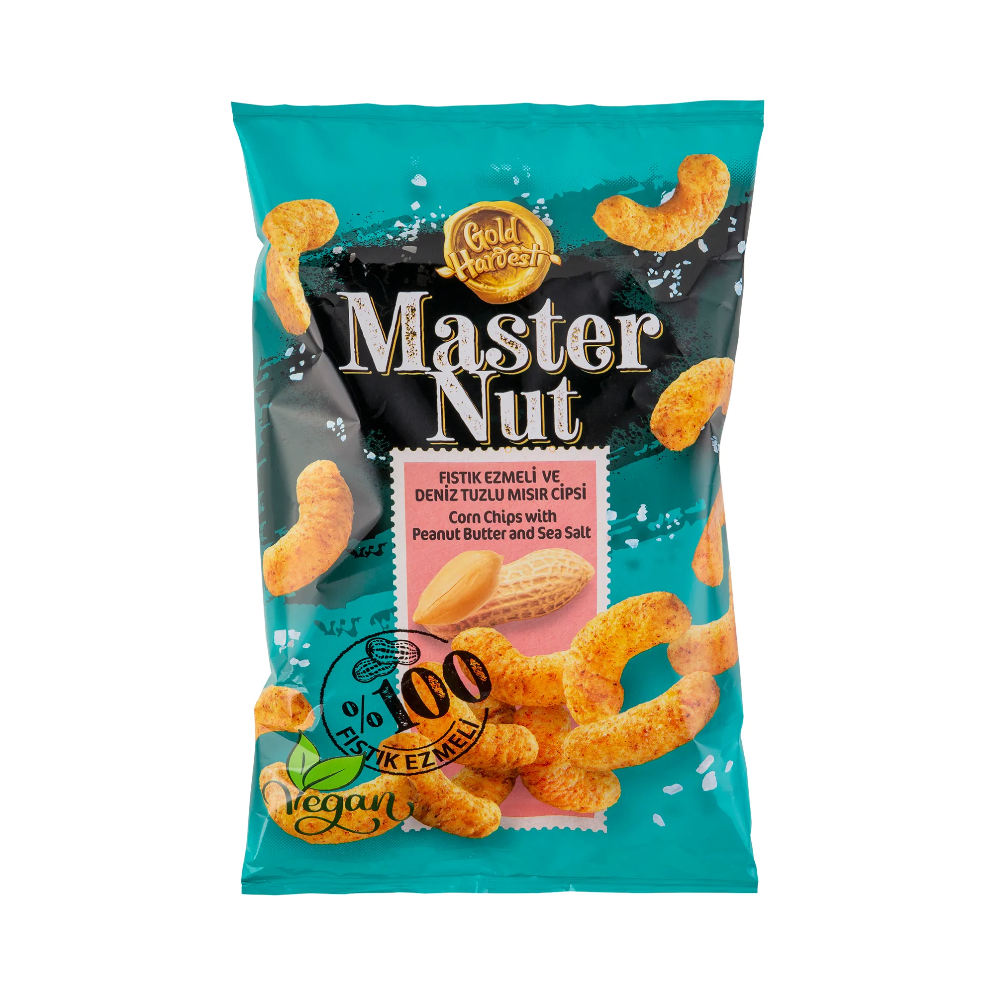 Master Nut Fıstık Ezmeli Deniz Tuzlu Mısır Cipsi