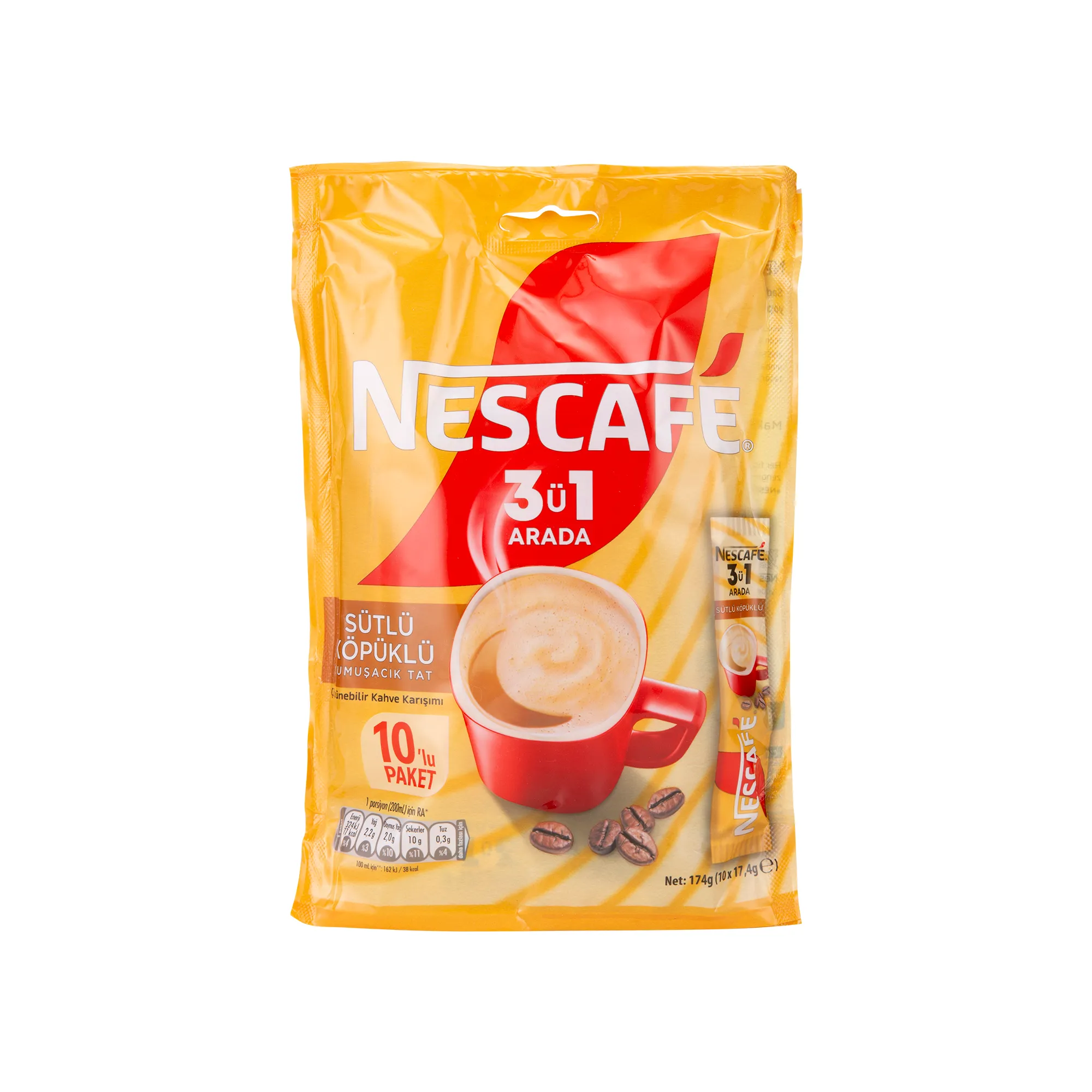 Nescafé 3ü1 Arada Sütlü Köpüklü Çözünebilir Kahve 