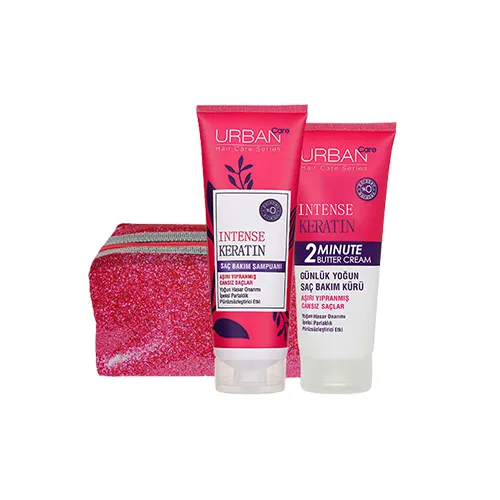 Urban Care Intense & Keratin Seti & Hediye Makyaj Çantası