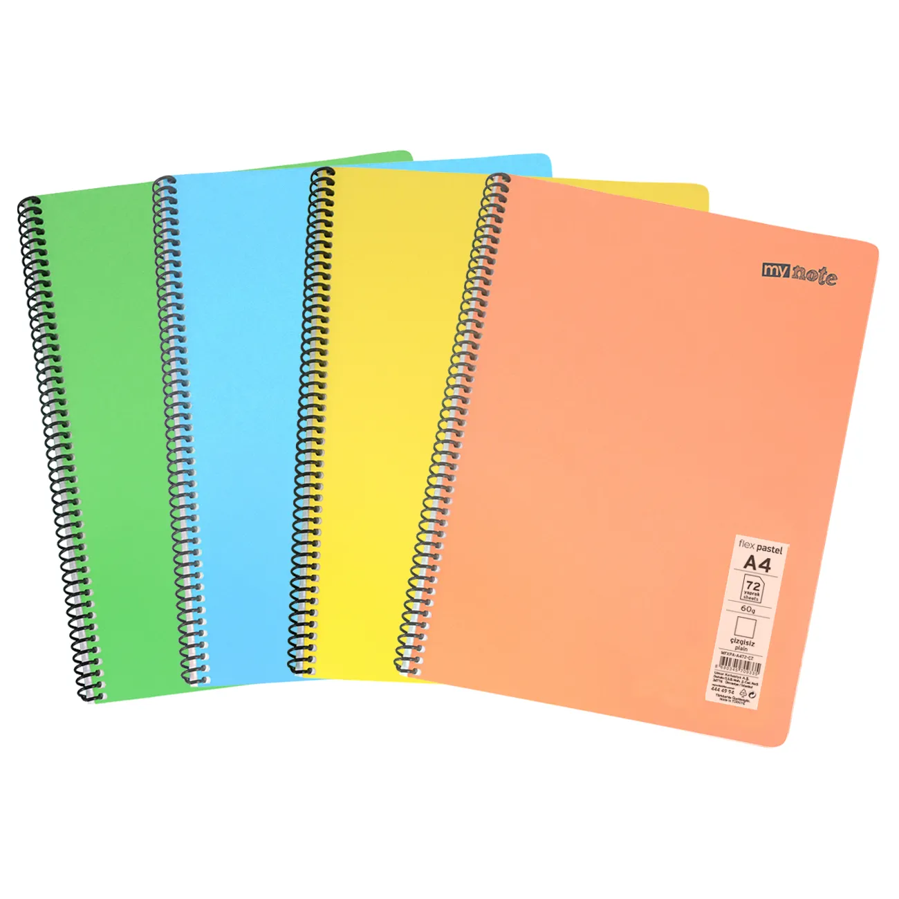 Mynote Flex Pastel A4 Çizgisiz