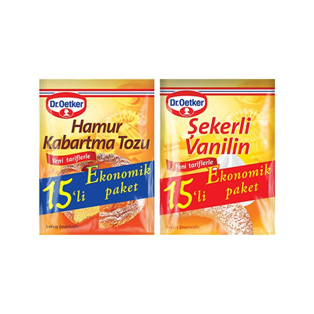 Dr. Oetker Şekerli Vanilin & Hamur Kabartma Tozu 