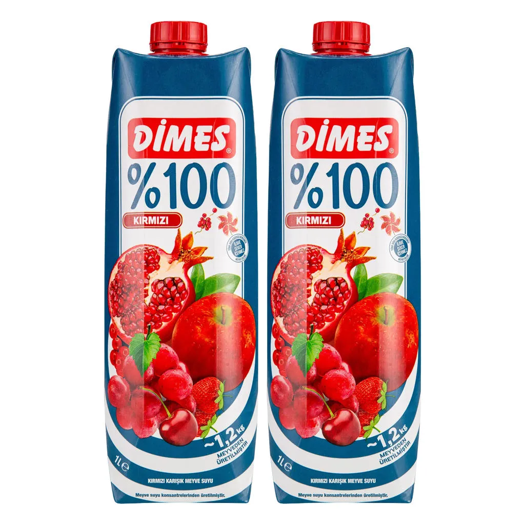 Dimes %100 Kırmızı Meyve Suyu 