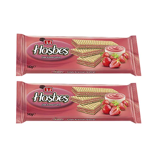 Eti Hoşbeş Çilek Kremalı Gofret 