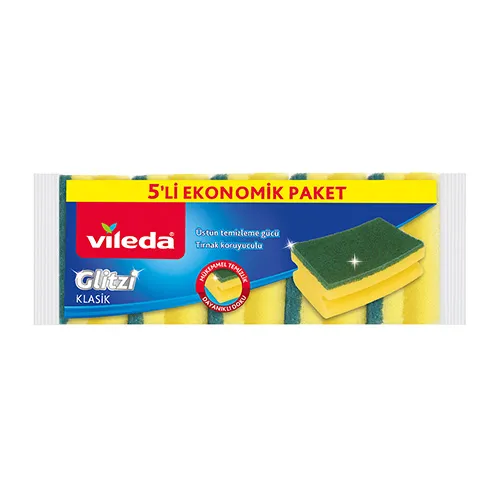 Vileda Yeşil Oluklu Sünger 
