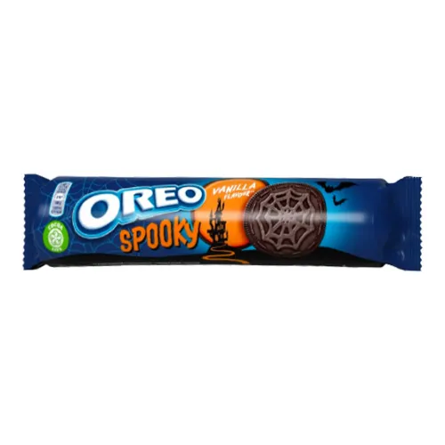 Oreo Spooky Vanilya Aromalı Dolgulu Kakaolu Bisküvi