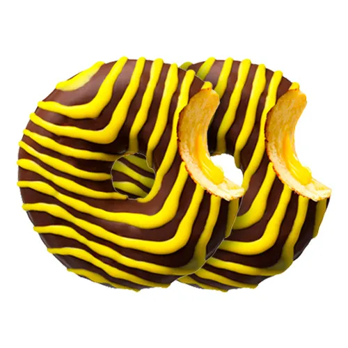 Donut Worry Be Happy Vanilyalı Krema Dolgulu Donut