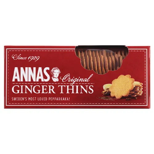 Annas Ginger Thins Zencefilli Bisküvi