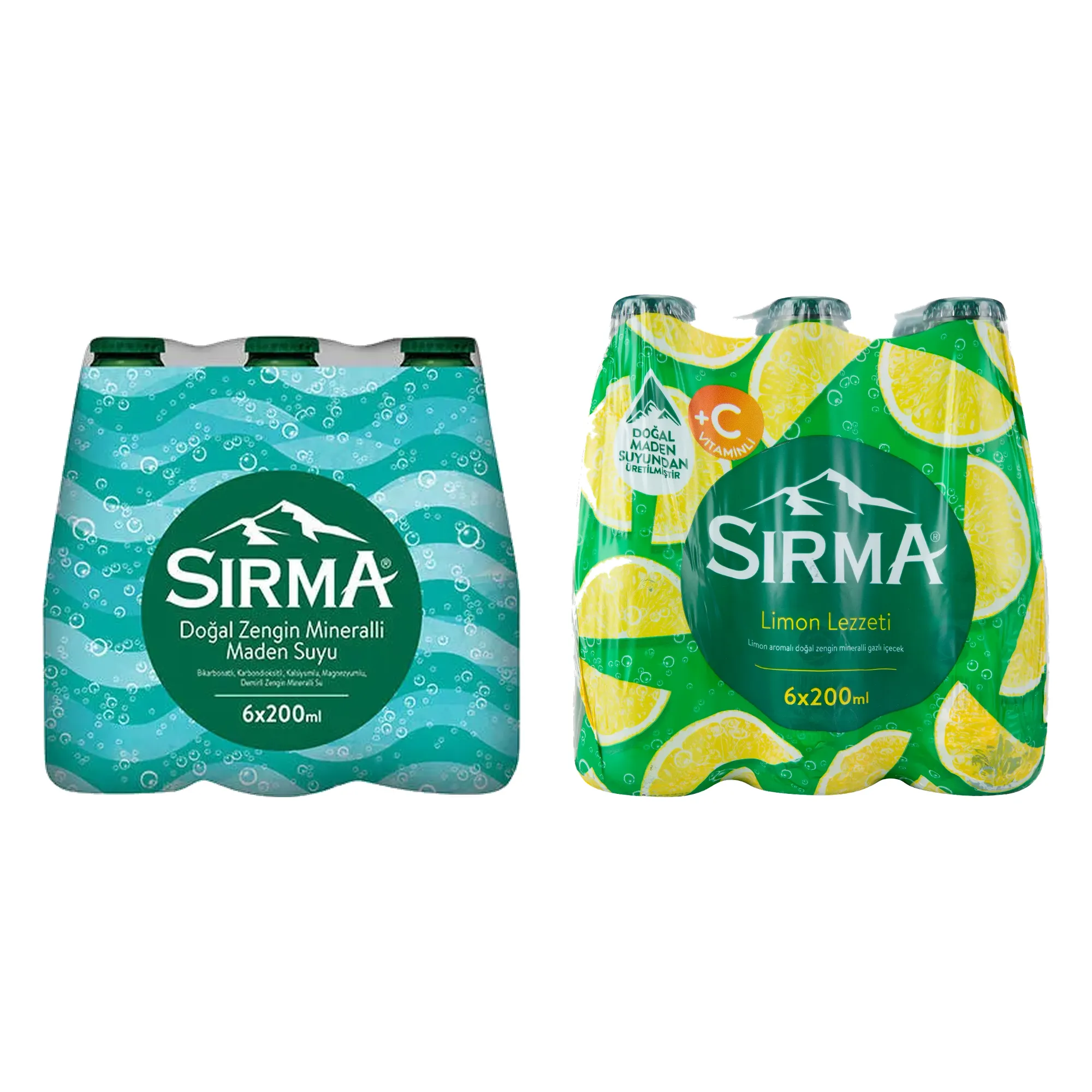 Sırma Doğal Mineralli Ve Limon Aromalı Maden Suyu