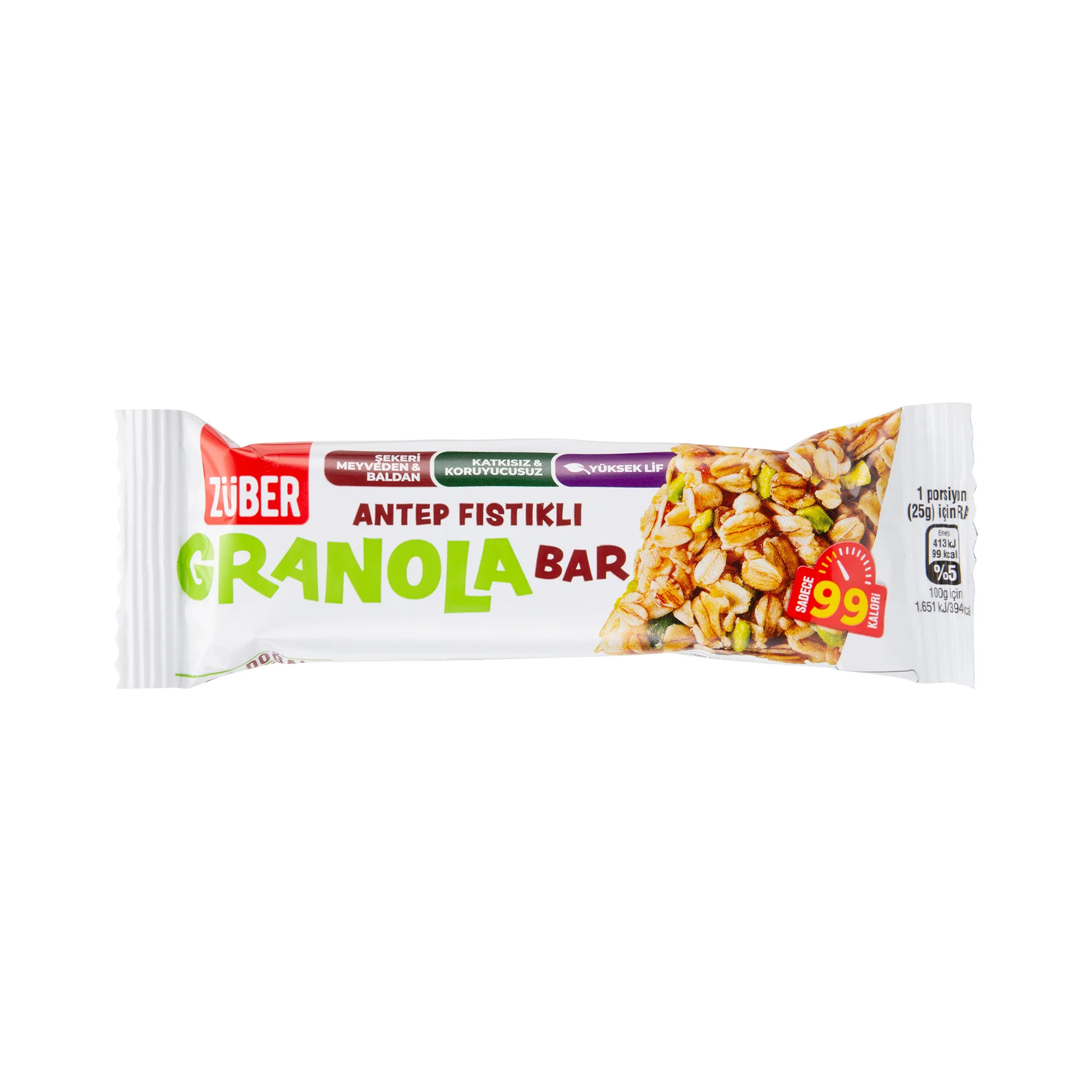  Züber Antep Fıstıklı Granola Bar