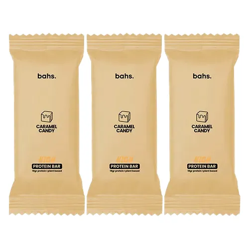 Bahs Yüksek Protein Bar Caramel Candy 