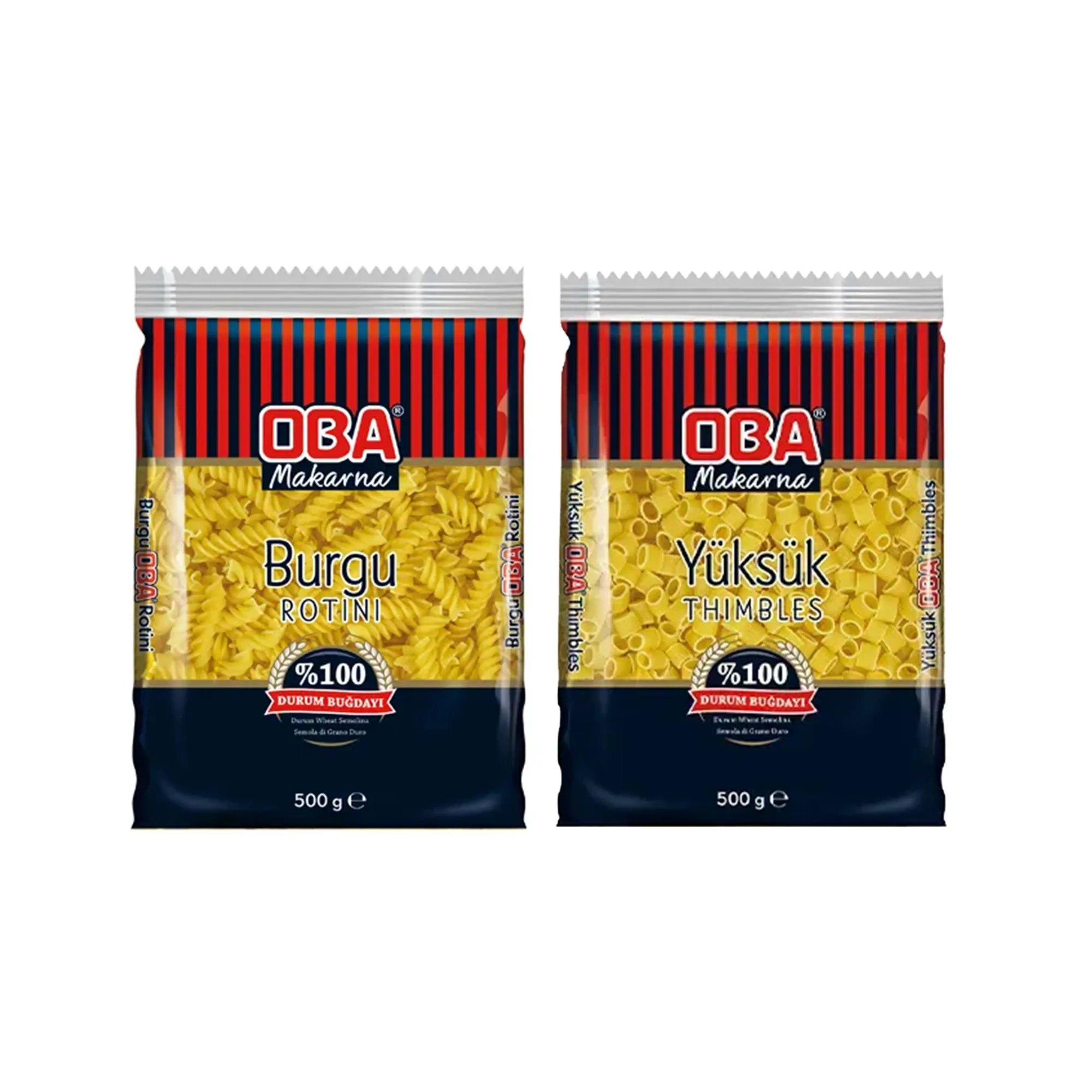Oba Burgu Makarna & Oba Yüksük Makarna