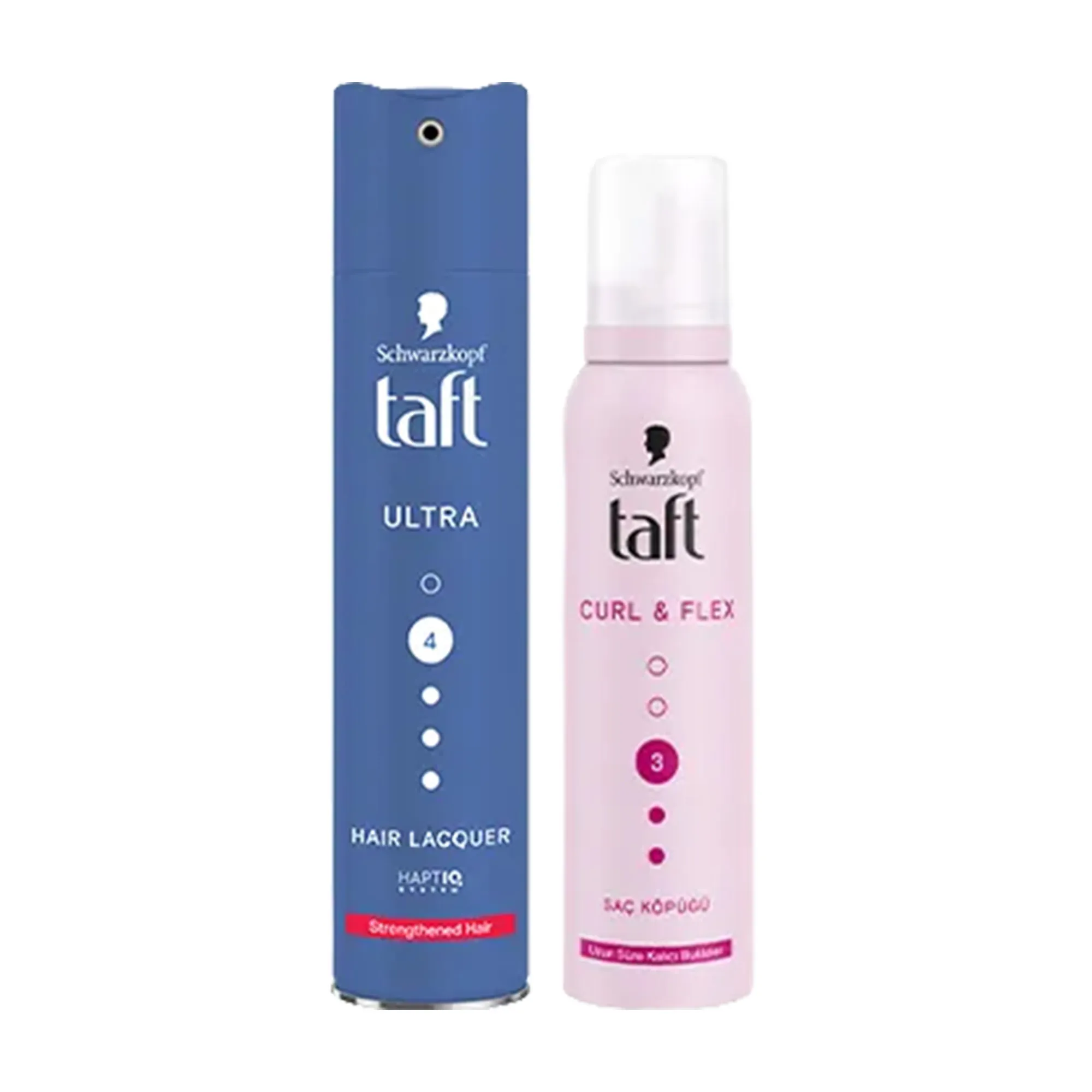 Taft Curl & Flex Saç Köpüğü Ve Ultra Güçlü Saç Spreyi Seti