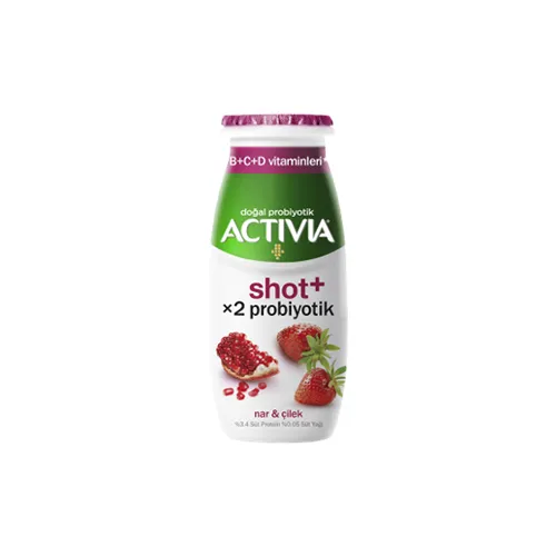 Activia Shot+ Nar & Çilek Probiyotikli İçecek