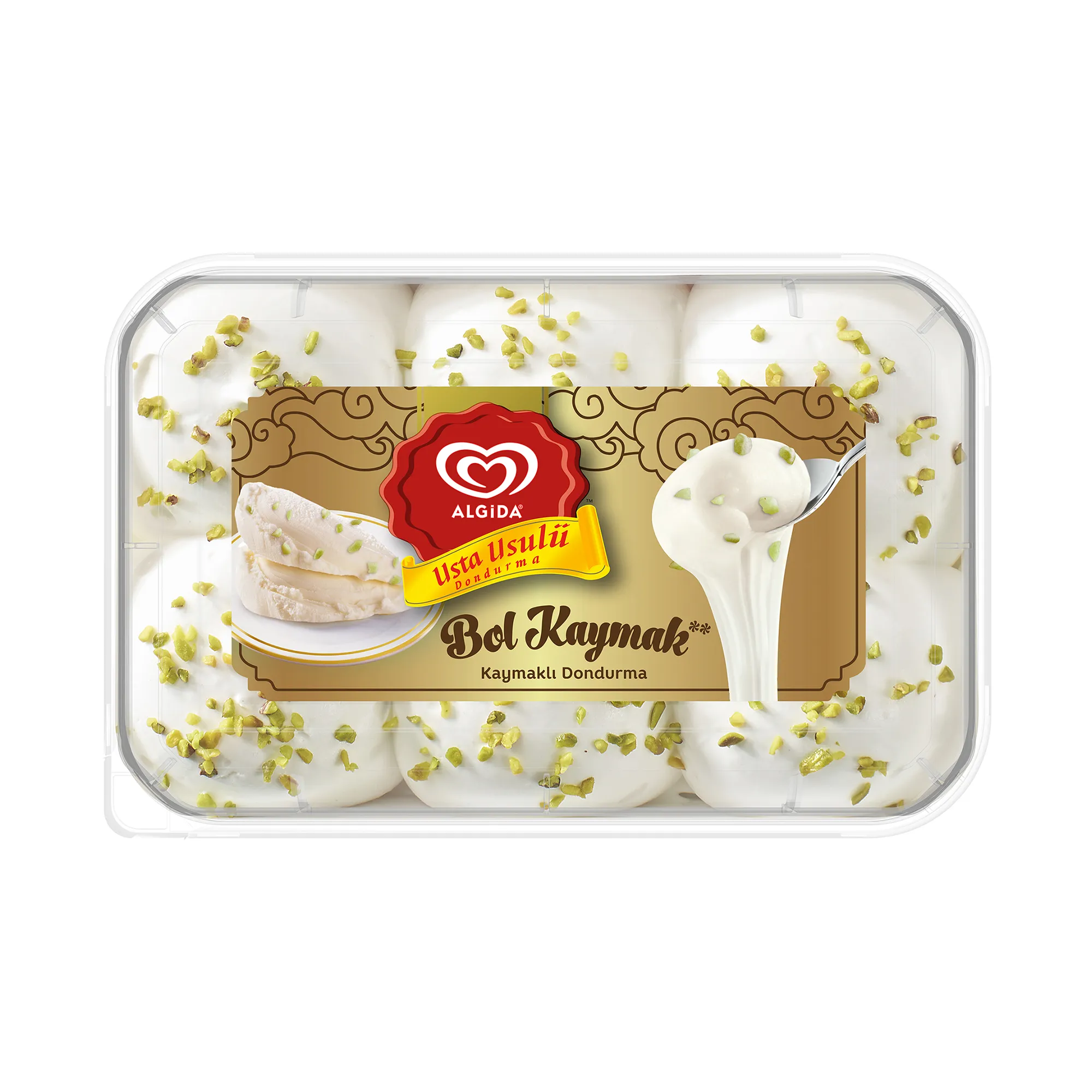 Algida Usta Usulü Bol Kaymak Dondurma