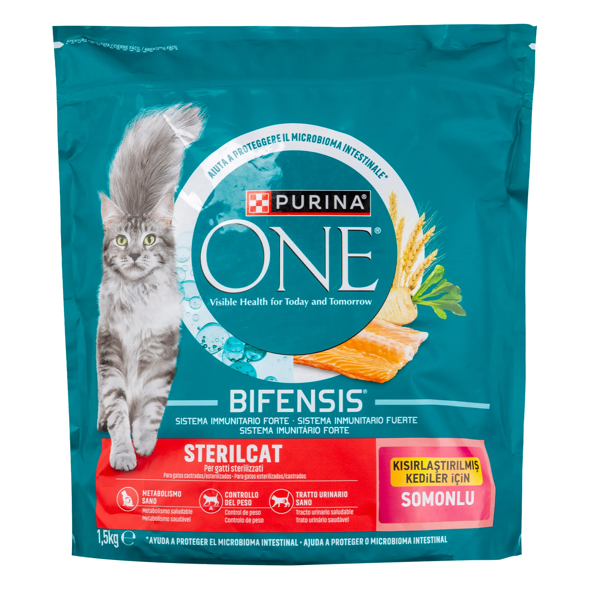 Purina One Kısırlaştırılmış Kedi Maması Somonlu 