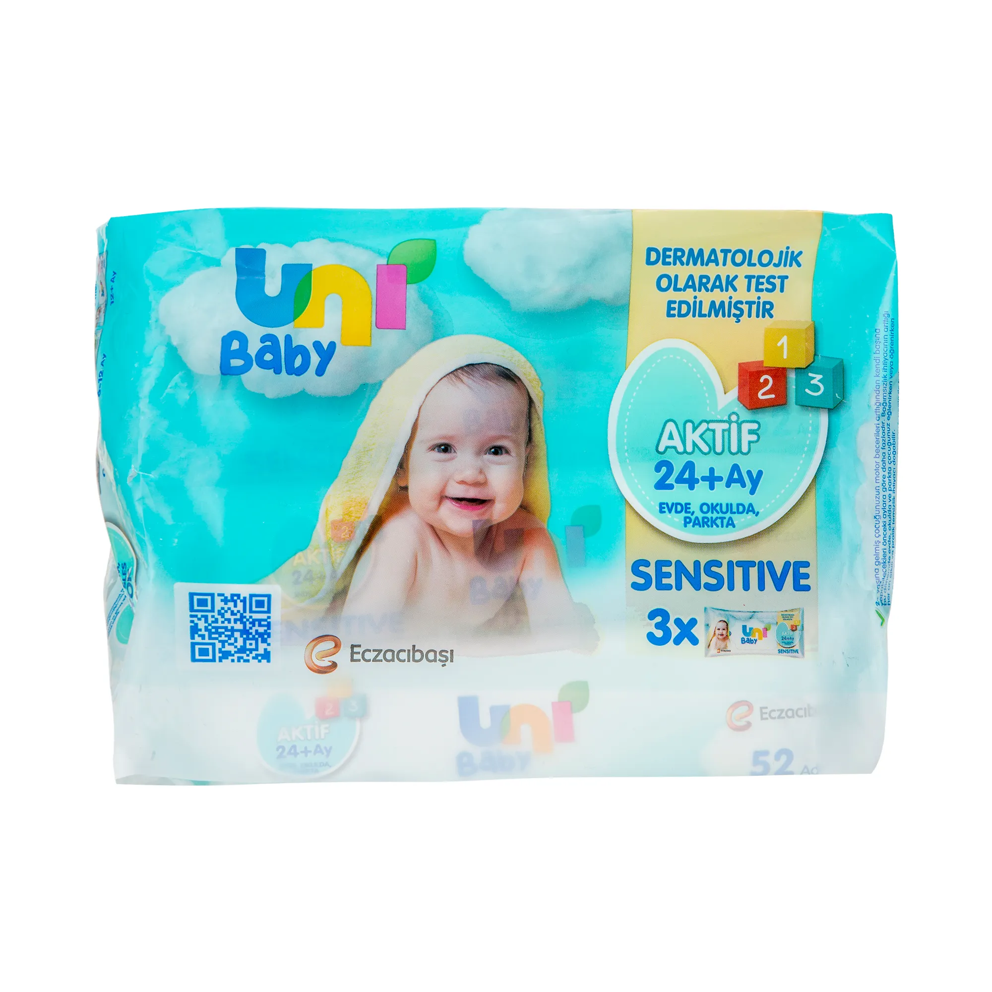 Uni Baby Aktif Sensitive Islak Mendil
