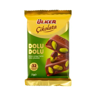 Ülker Çikolata Dolu Dolu %32 Antep Fıstıklı