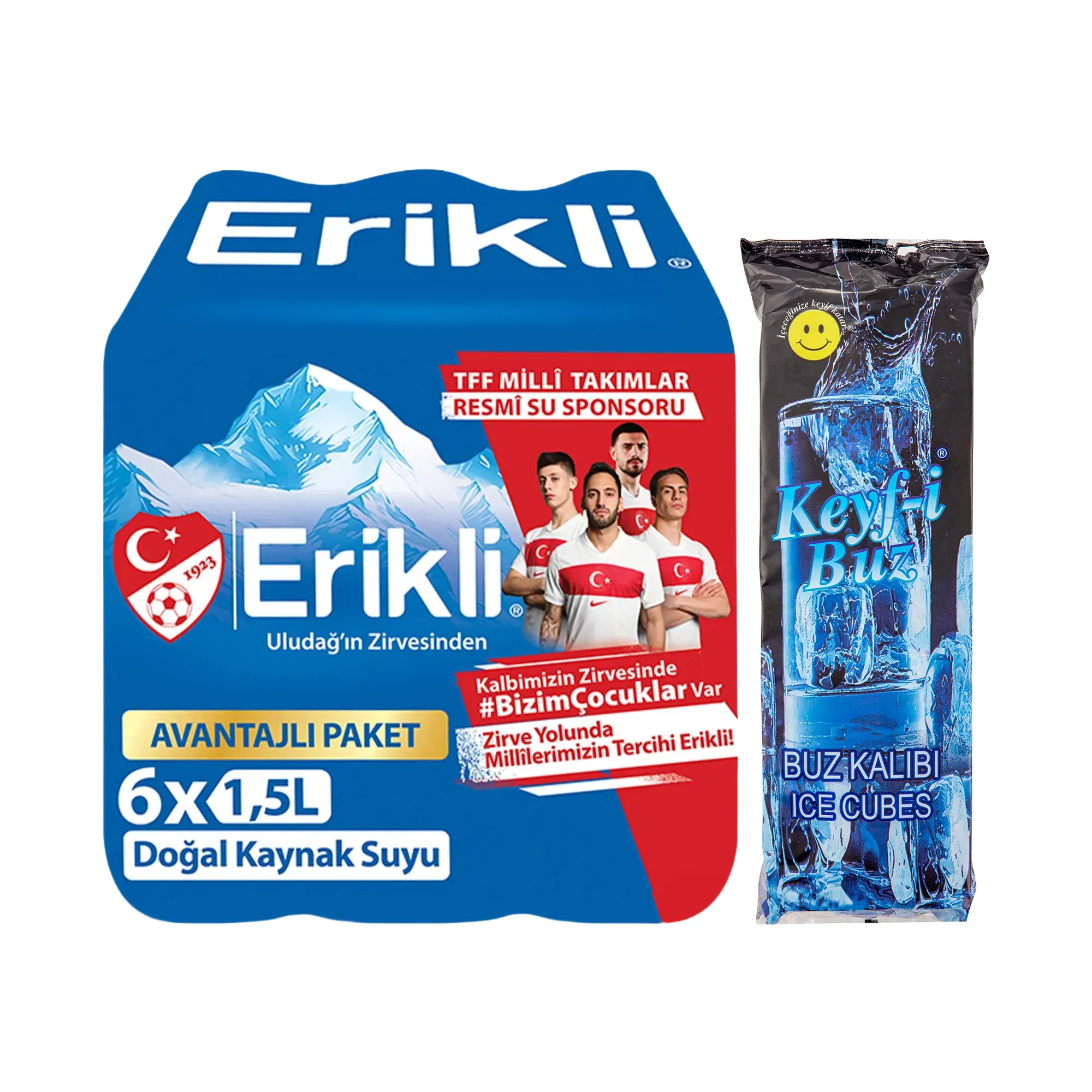 Erikli Doğal Kaynak Suyu Ve Keyf-i Buz Hazır Buz Küpü