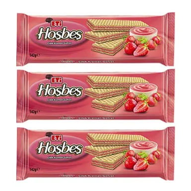 Eti Hoşbeş Çilek Kremalı Gofret