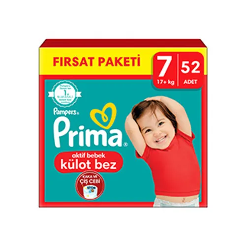 Pampers Prima Külot Bez 7 Beden Fırsat Paketi 