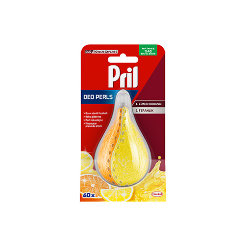 Pril Deo Perls Bulaşık Makinesi Koku Giderici Limon & Portakal 60 Yıkama