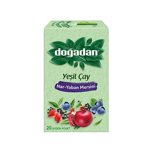 Doğadan Yeşil Çay Nar & Yaban Mersini