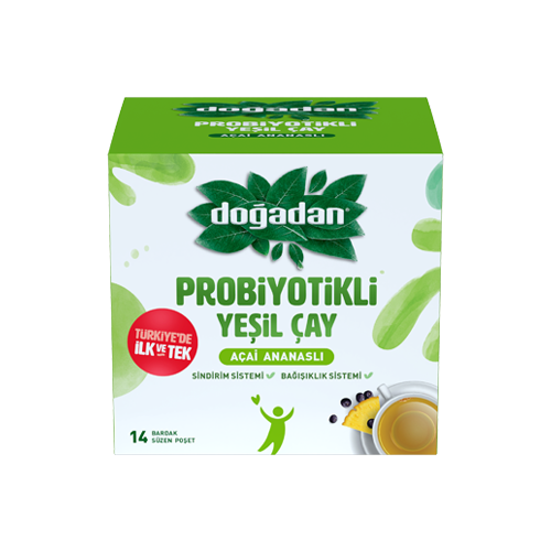 Doğadan Probiyotikli Açai Ananaslı Yeşil Çay