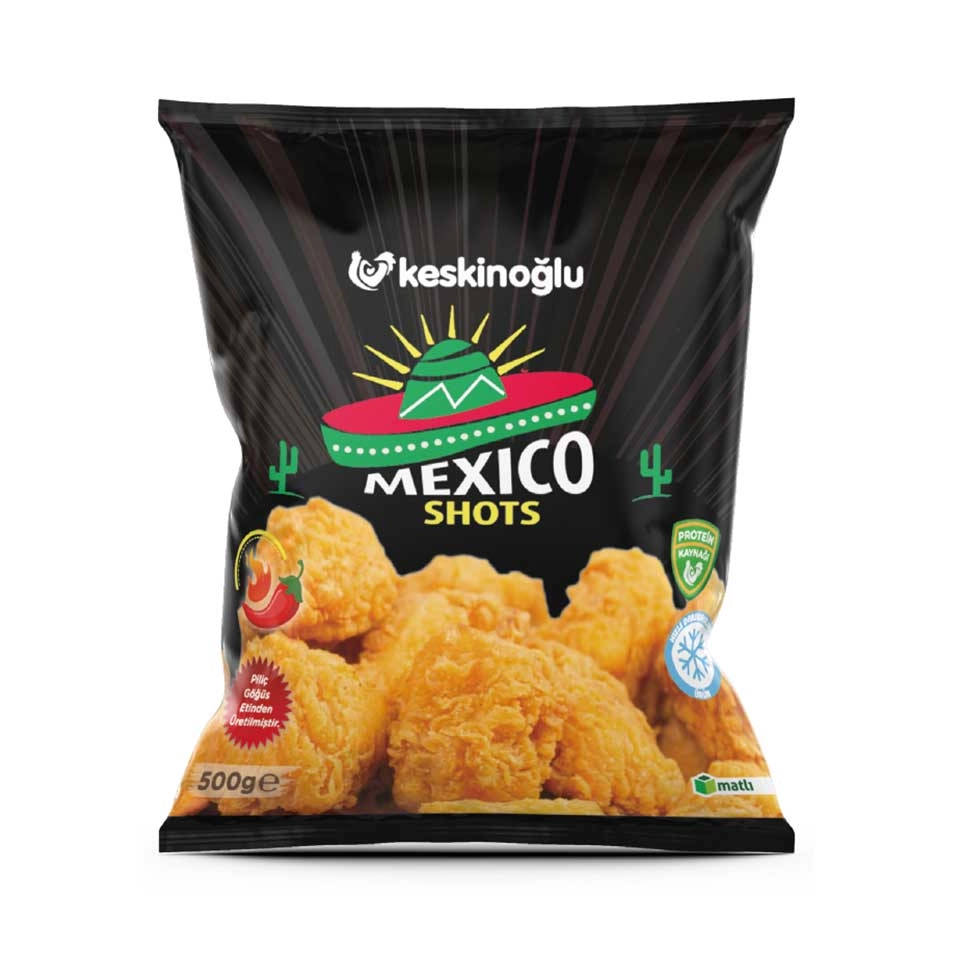 Keskinoğlu Piliç Mexico Shots Dondurulmuş 500 G
