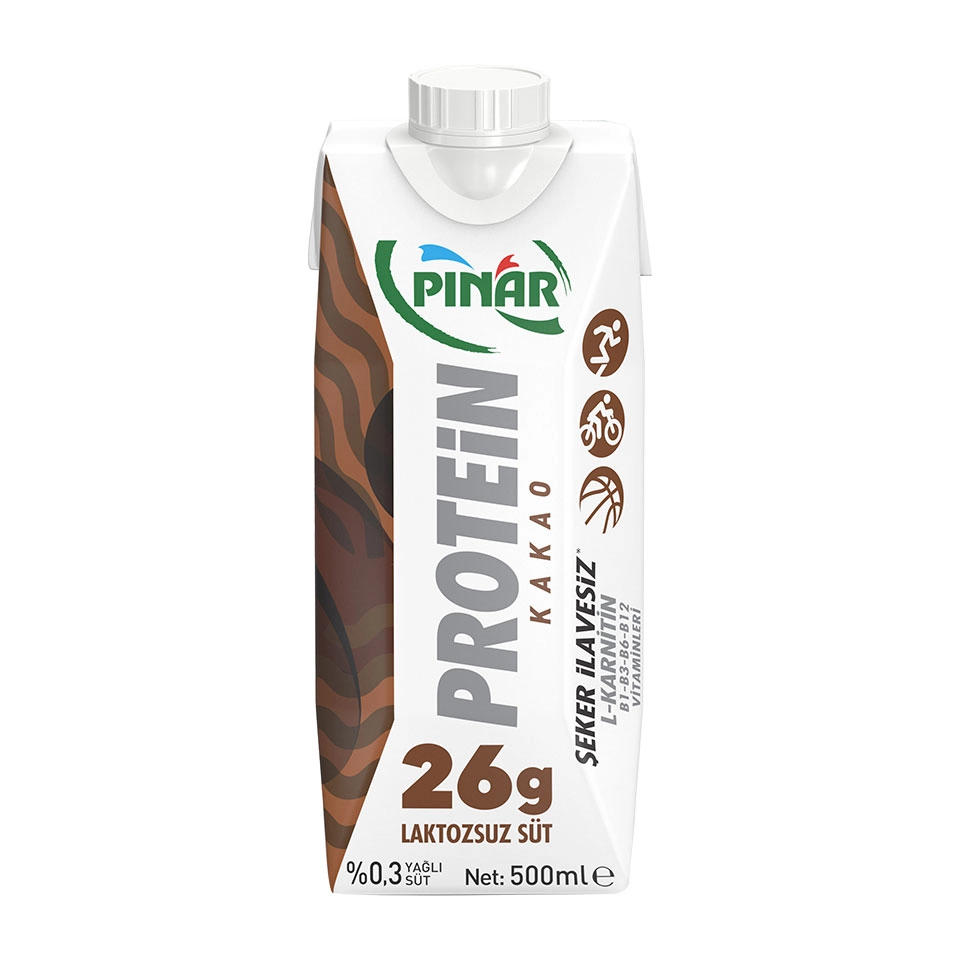 Pınar Protein Kakaolu Laktozsuz Süt 500 ml